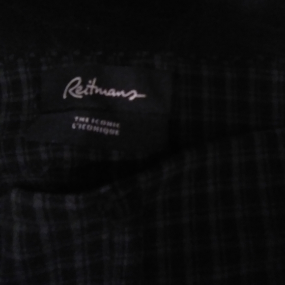 Reitmans Iconic Patterned Straight Pants in Black - Picture 1 of 2
